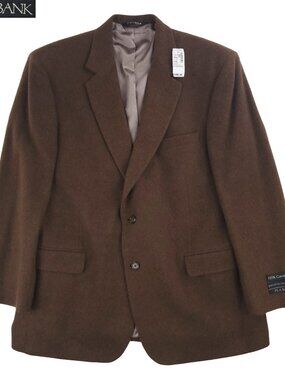 Jos. A. Bank Suit Jacket Blazer 100% Camel Hair Executive Gordon Men's 46R NWT